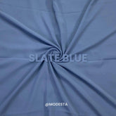 Plain Georgette - Slate Blue #76